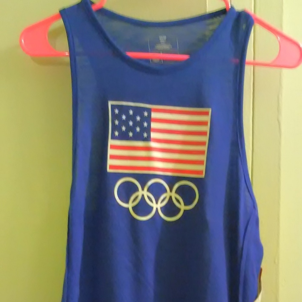 USA Olympic Team Petite Women's Blue Tank Top XS